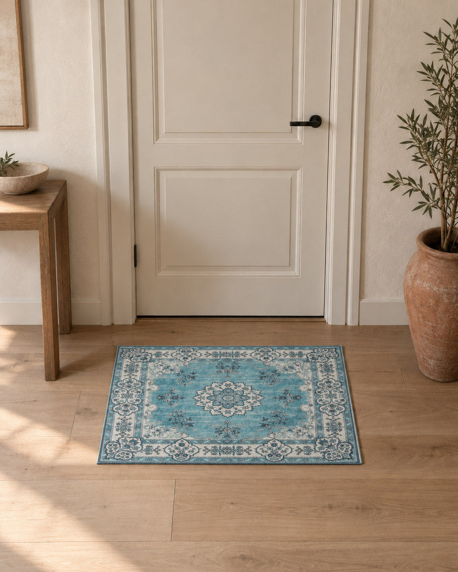 Tapis d’entrée Turquoise