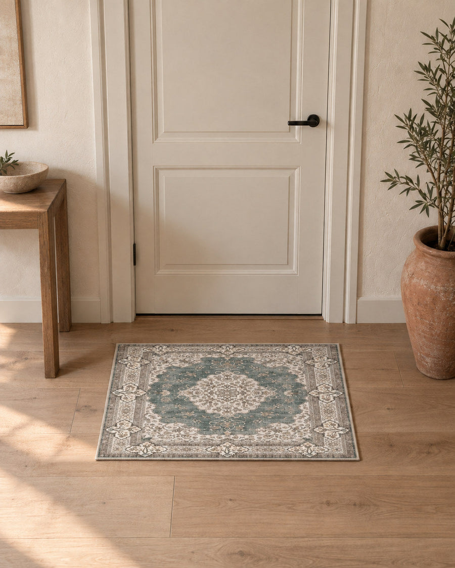 Tapis d’entrée Vert d'eau